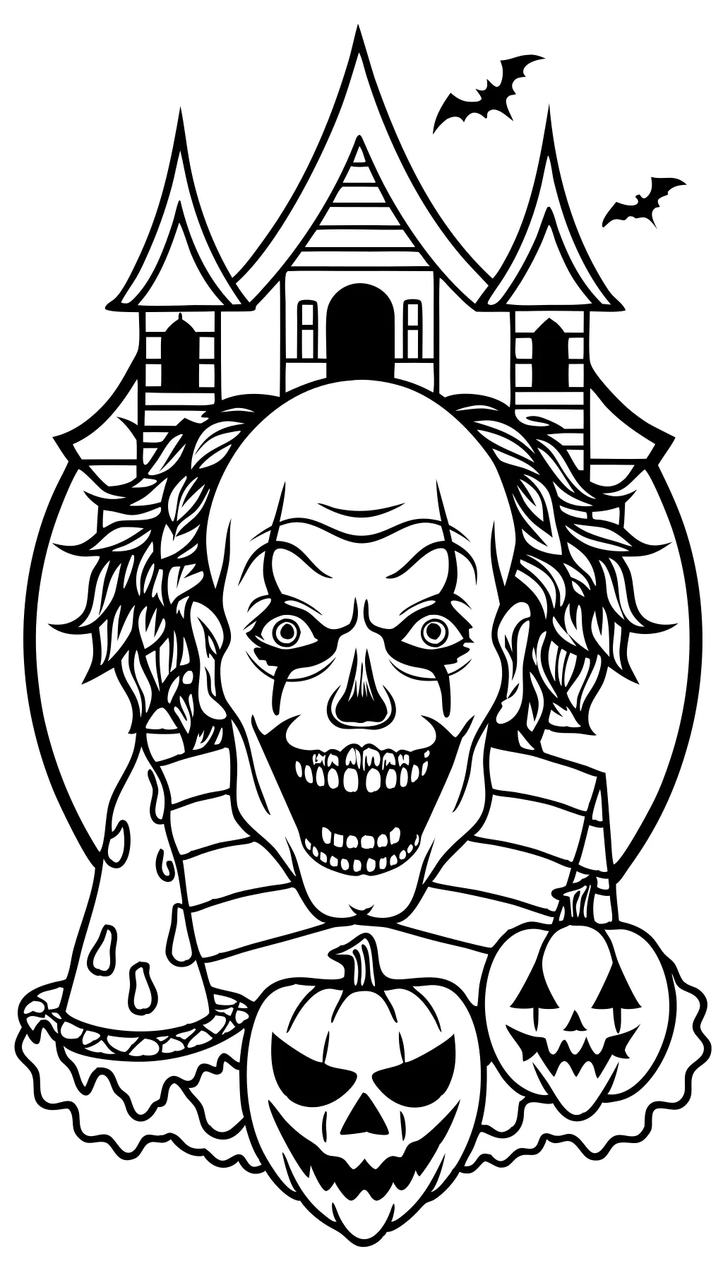 scary movies coloring pages